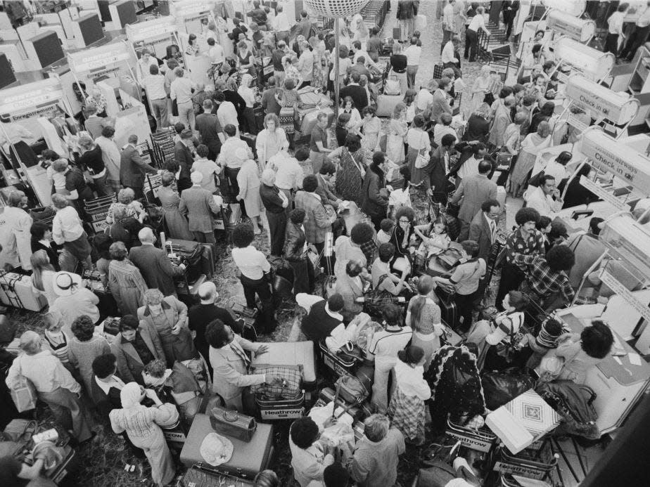 Heathrow Airport in 1978.