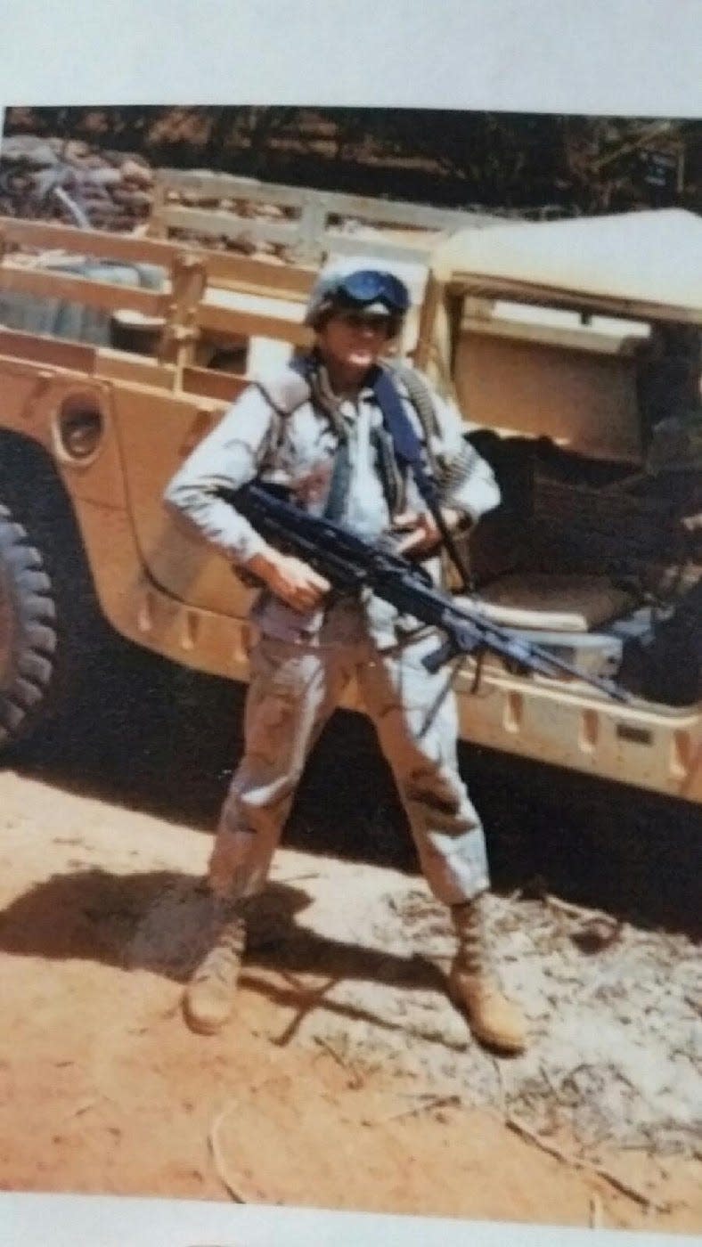 Kevin Watter, a participant in Washington County's Guitars 4 Vets, served in the Marines from 1990 to 1994. He served in both Kuwait and Somalia.