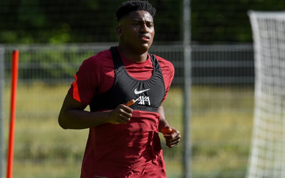 Taiwo Awoniyi in pre-season training with Liverpool - GETTY IMAGES