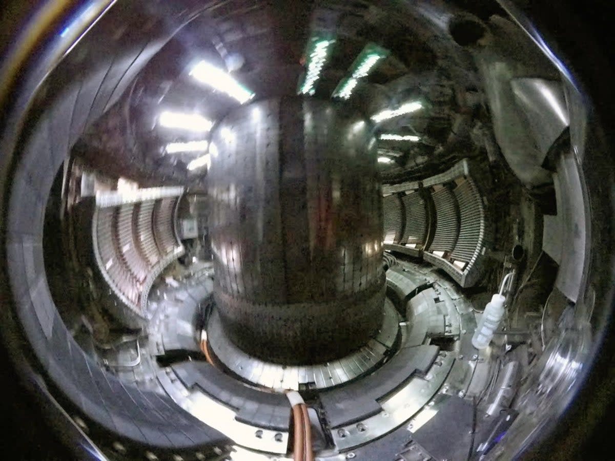Close-up of the interior of a tokamak nuclear fusion reactor, before starting the nuclear reaction (Getty Images/ iStock)
