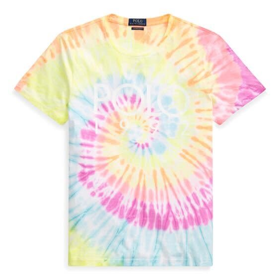 <strong><a href="https://www.ralphlauren.com/men-clothing-t-shirts/custom-slim-fit-tie-dyed-tee/480638.html" target="_blank" rel="noopener noreferrer">Get the Polo Ralph Lauren custom slim fit tie-dye tee for $69.50.</a></strong>