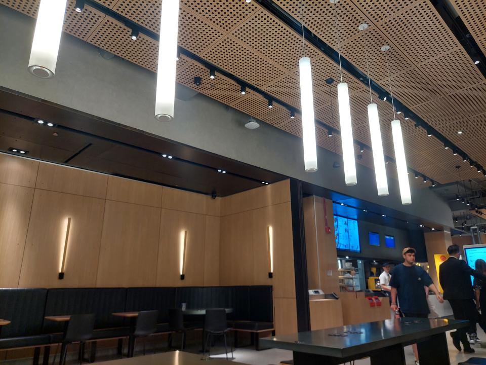 The interior of the McDonald's global kitchen in Chicago