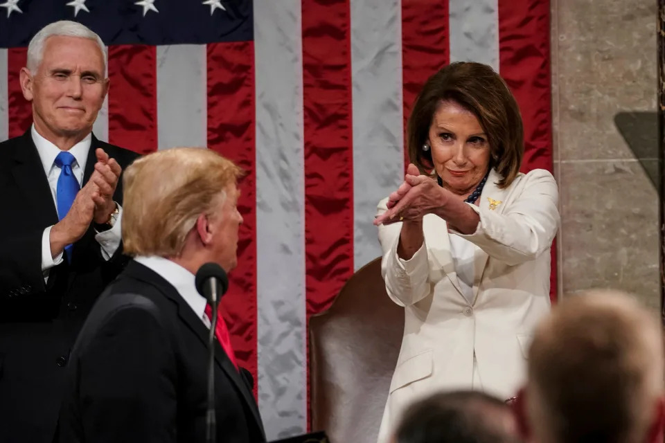 nancy pelosi state of union clap