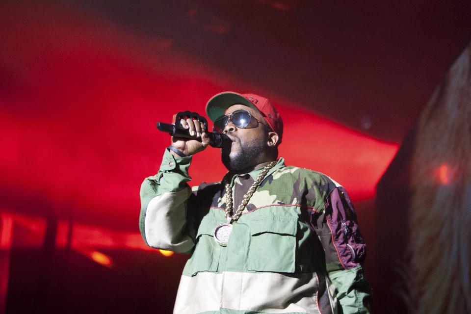 Big Boi of Outkast performs at Counterpoint 2014 Sunday, April 27, 2014, in Rome, Ga. (AP Photo/Branden Camp)