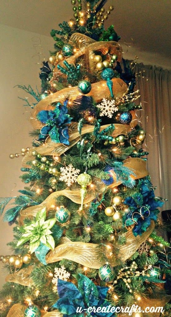 44) Peacock Christmas Tree