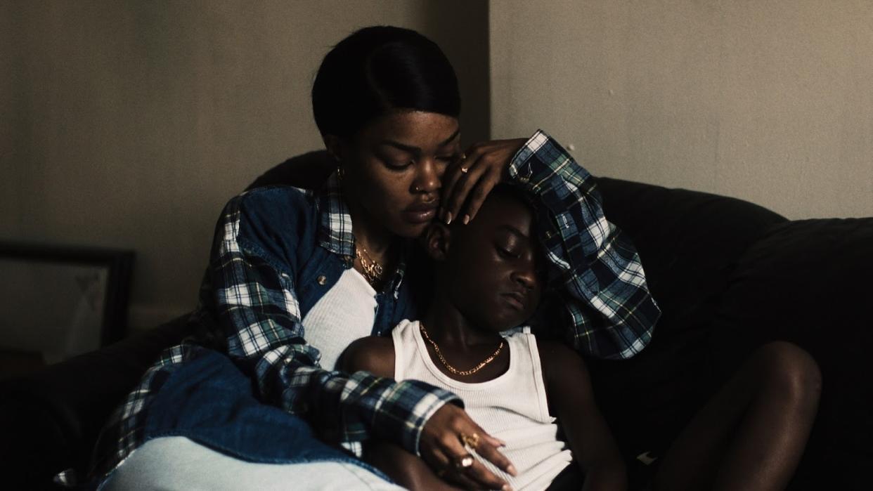  Teyana Taylor and Aaron Kingsley Adetola in A Thousand and One. 