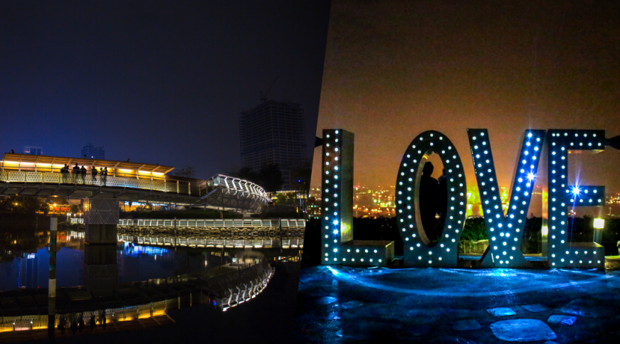 高雄夜晚行程,高雄夜景,高雄燒烤串門子,高雄旅遊