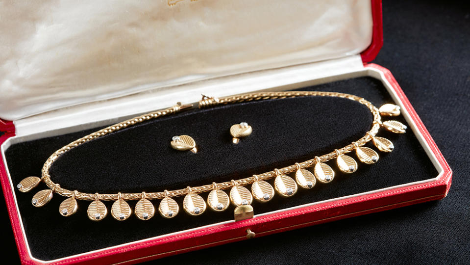 Cartier, Paris “Grain de Café” necklace and earrings. - Credit: Dylan Thomas