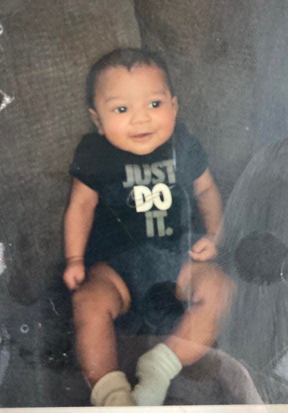 Chesterfield Police released this photo of an infant reportedly being violently shaken by his mother. The incident was captured on video, and police said the video was circulated on social media.