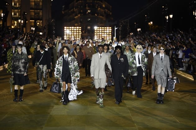 Pharrell Williams Stuns With Family In Photo From His Louis Vuitton Show