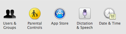 OS X App Store System Preferences