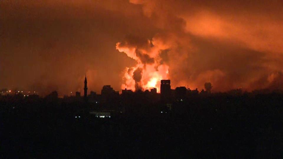 Explosión en Gaza.