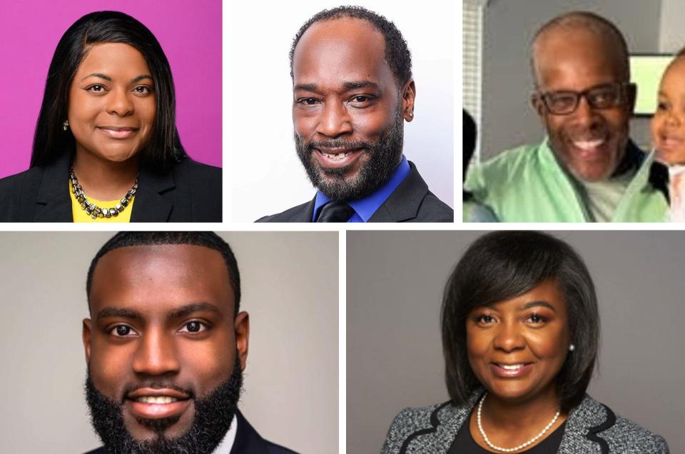 Milwaukee Common Council District 1 candidates: 
(Top L to R) Zandra Bailey, Marshall Martin, Vincent G. Toney. (Bottom L to R) David Bowen, Andrea Pratt.



Candidates for Milwaukee Common Council District 1.  2023
staff & submitted photos
MASHUP