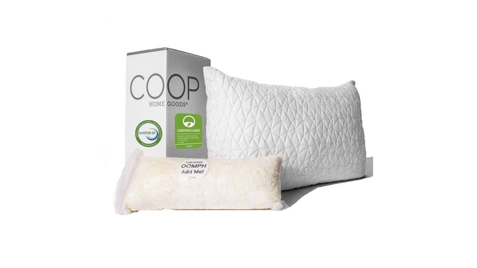 coop adjustable loft pillow