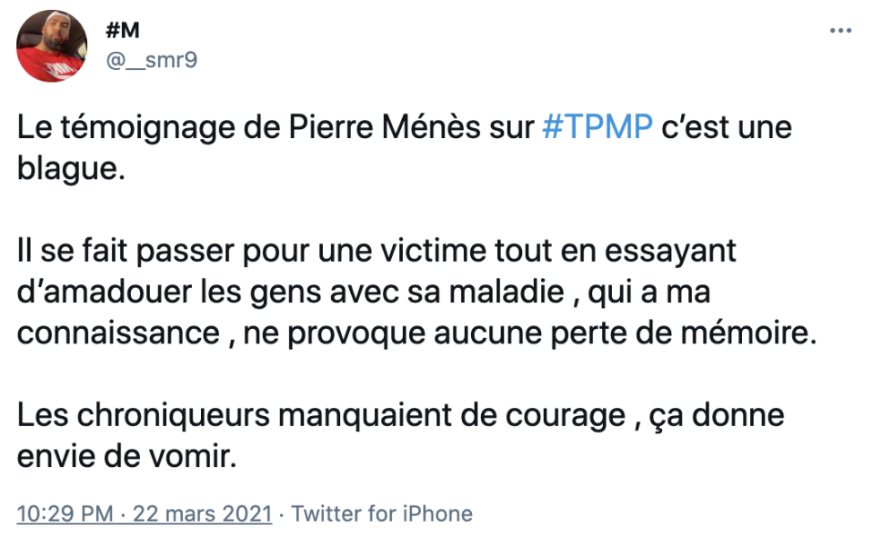 Pierre Ménès était invité sur le plateau de Touche pas à mon poste et a brisé le silence... 