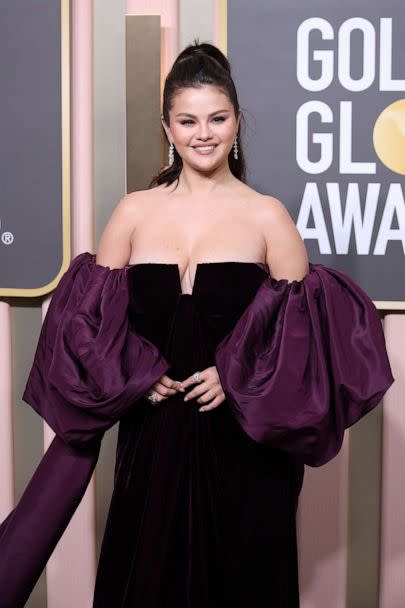 PHOTO: Selena Gomez attends the 80th Annual Golden Globe Awards at The Beverly Hilton on Jan. 10, 2023 in Beverly Hills. (Daniele Venturelli/Getty Images, FILE)