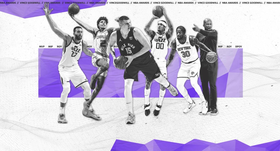 Vinnie Goodwill shares his picks for the 2020-21 NBA Awards. (Michael Wagstaffe/Yahoo Sports) 