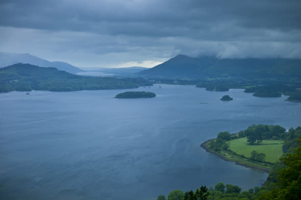 Derwent Water lake, cumbria to see a month's rain in one night, met office says