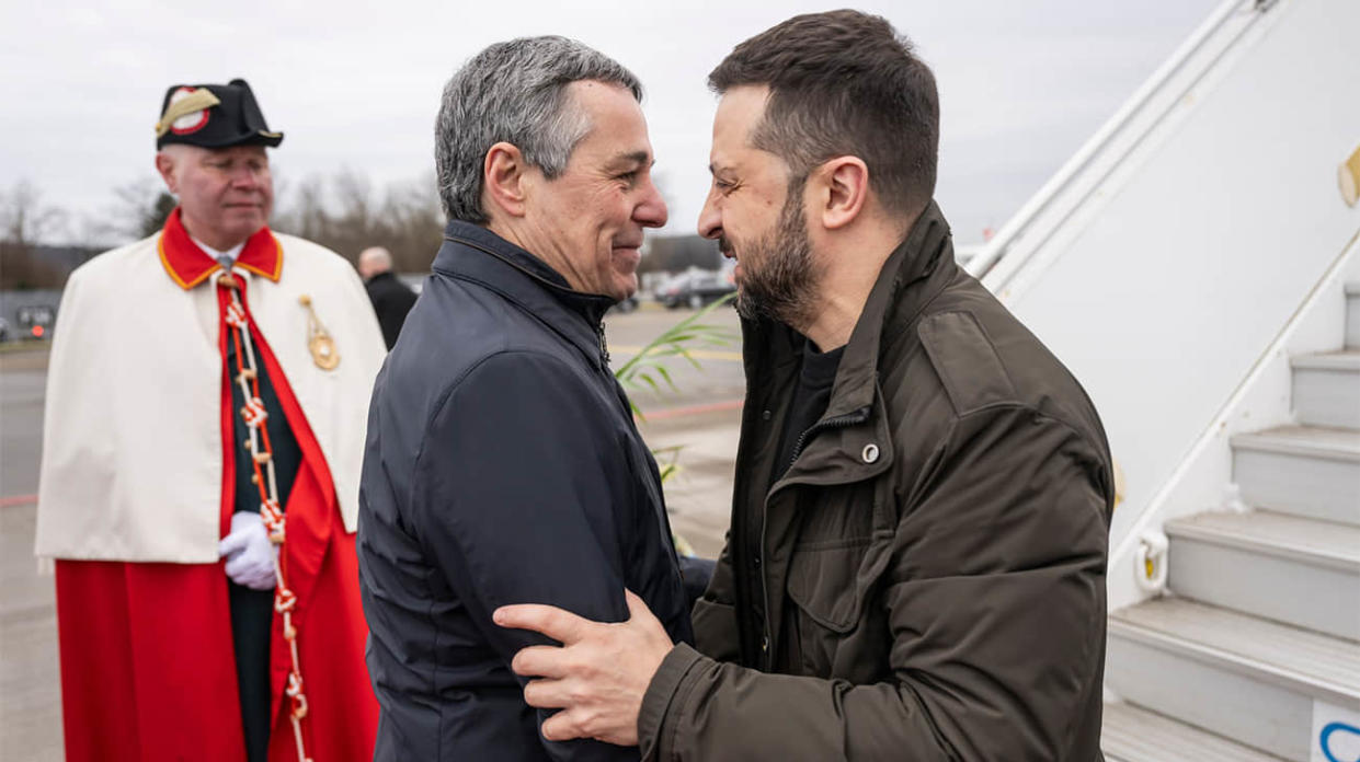 Volodymyr Zelenskyy and Ignazio Cassis. Photo: Ignazio Cassis on Twitter (X)