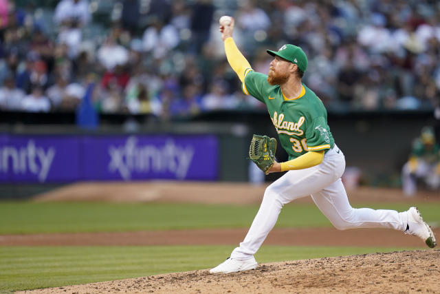 A's hold Yankees to 1 hit, win 3-2 in 11 on LeMahieu error
