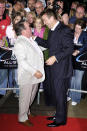 Ronnie Corbett and Bradley Walsh during The Northern Rock All Star Charity Gala - Red Carpet at Celtic Manor Resort in Newport, Great Britain. (Photo by Sandy Young/WireImage)