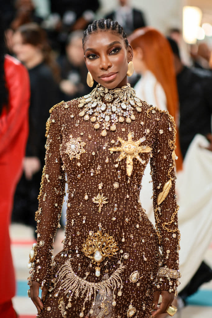 A closeup Michaela Coel