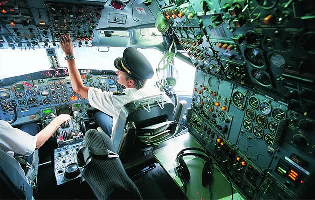 Your pilot can hear a buzzing noise in their headphones when you don't put your phone in flight mode. Photo: Getty Images