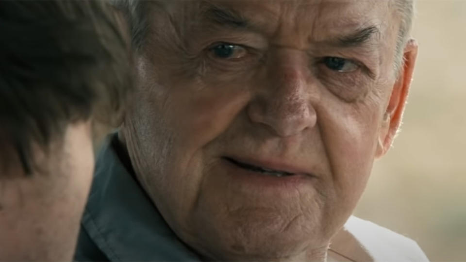 Hal Holbrook talking to Emile Hirsch in Into the Wild.