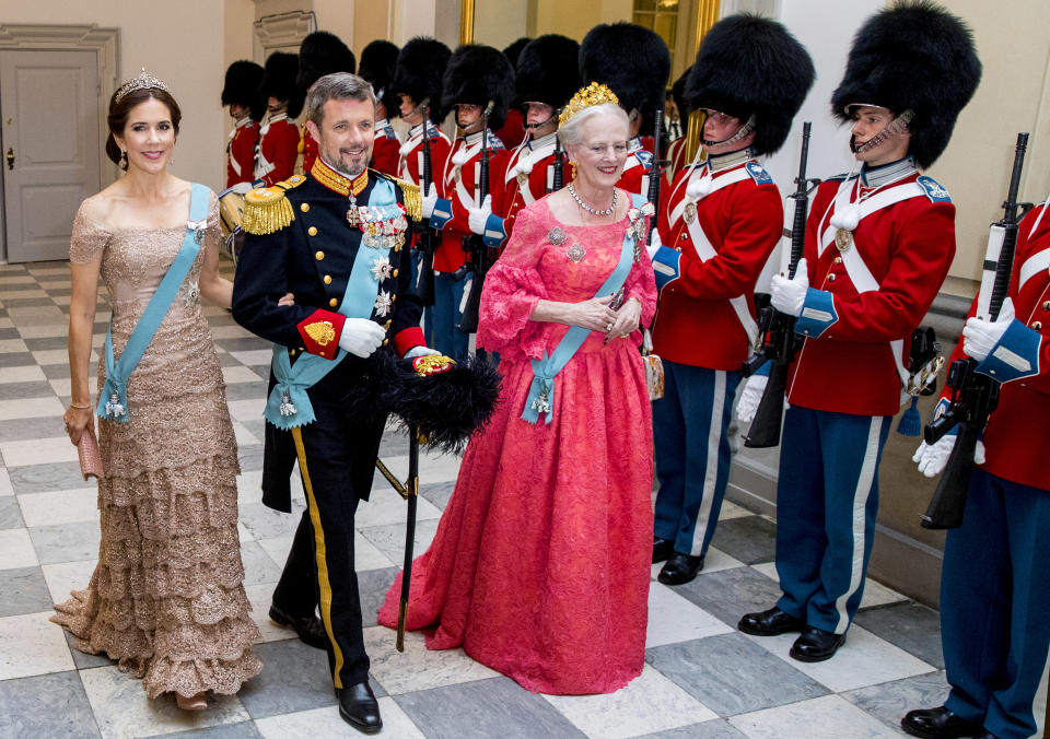 The event was hosted by the Frederik’s mother, Queen Margrethe. Photo: Getty