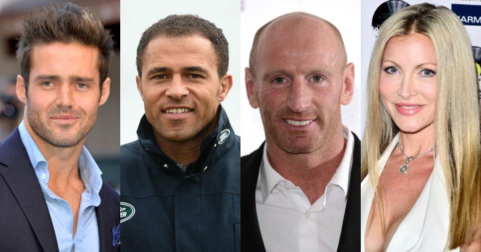 Four brave celebrities join the line-up: Spencer Matthews, Jason Robinson, Gareth Thomas and Caprice Bourret [Getty]