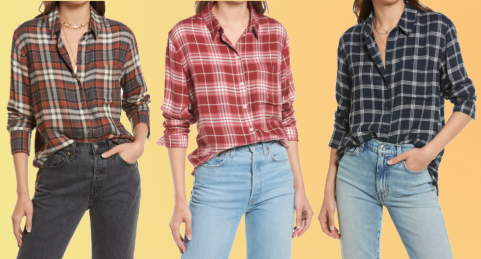 Nordstrom shoppers swear by this button-up for fall. 