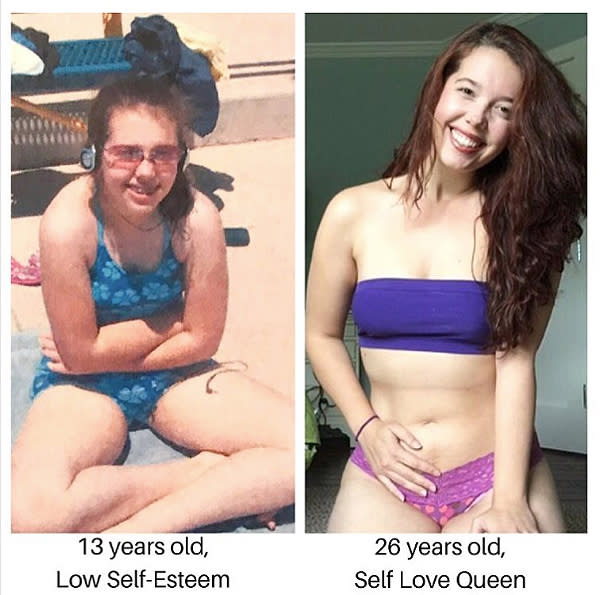 603px x 595px - This woman's 13-year-old throwback photo proves an important point about  self-love