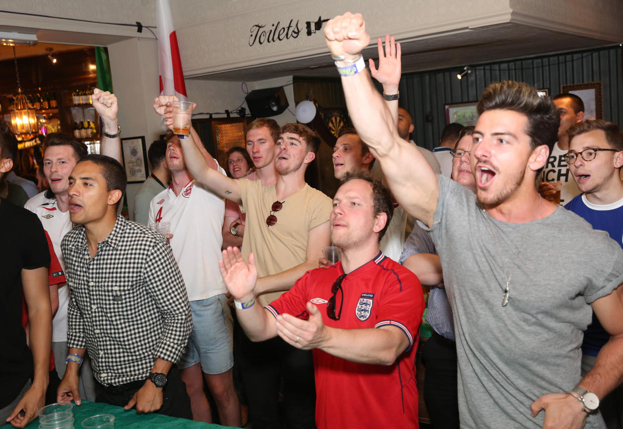 Football fans could be prevented from watching matches in pubs. (PA)