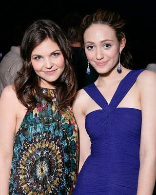 Ginnifer Goodwin and Emmy Rossum at the Los Angeles premiere of Warner Bros. Pictures' Speed Racer