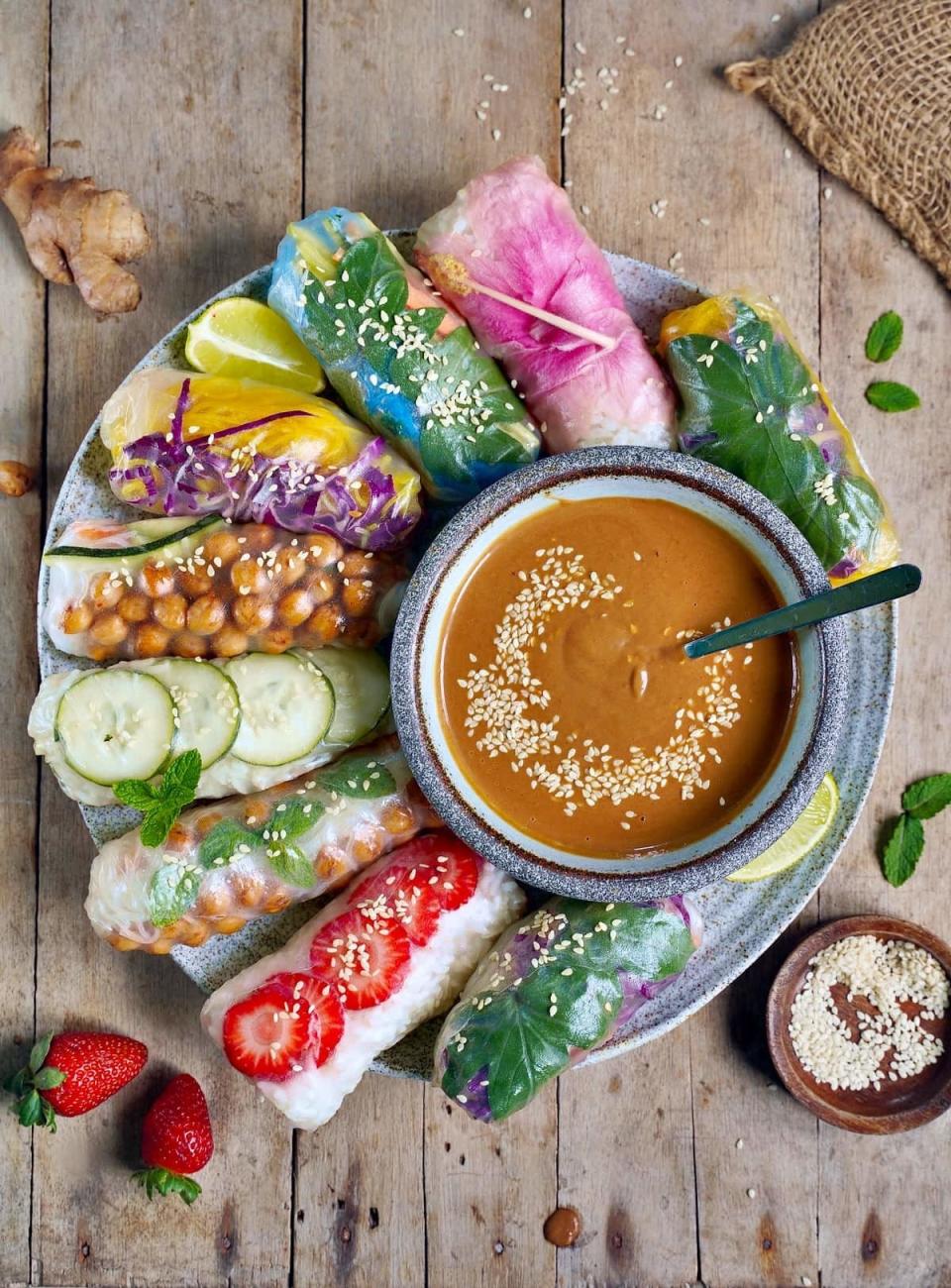 vegan summer rolls