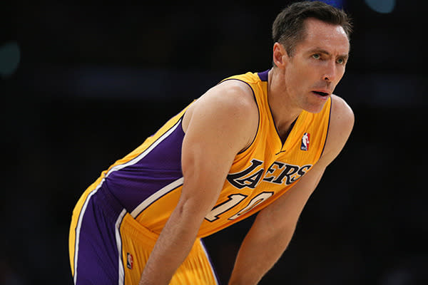 <p>Steve Nash never quite had the profile of a Kobe or a LeBron during his playing days but there is no denying he was an absolute legend of the NBA. The Canadian point guard played with the Suns, the Mavs and the Lakers and his list of achievements is as long as your arm. He is a two time NBA MVP (2005, 2006), an eight-time NBA All-Star and a three-time NBA First Team player. He scored 17,387 points (14.3ppg) and had 10,335 assists (8.5apg).</p>
