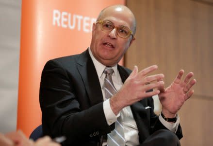 FILE PHOTO - Commodity Futures Trading Commission (CFTC) Chairman Christopher Giancarlo discusses financial regulation in Washington, U.S., October 3, 2017.   REUTERS/Joshua Roberts