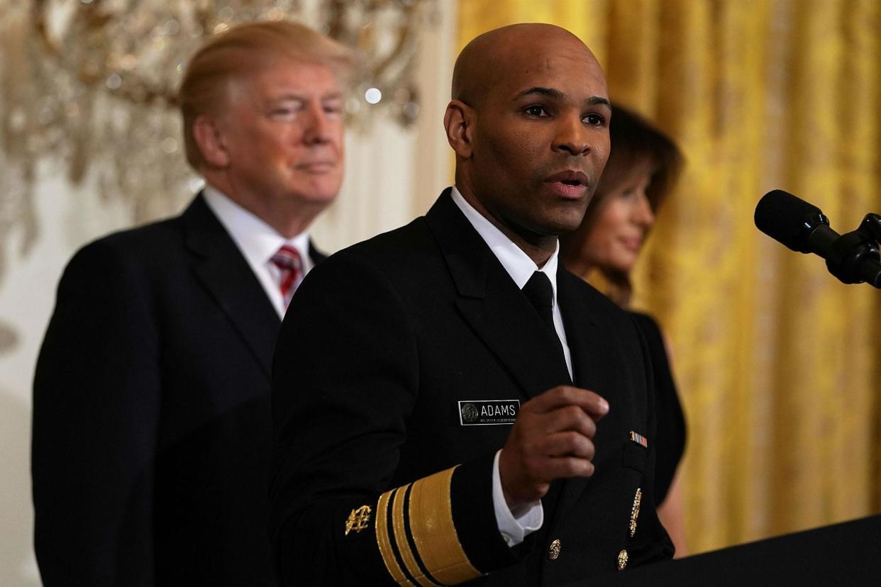 US Surgeon General Jerome Adams: Getty Images