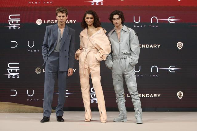 Zendaya and Timothée Chalamet twin in luxe coveralls at 'Dune: Part Two'  event in South Korea