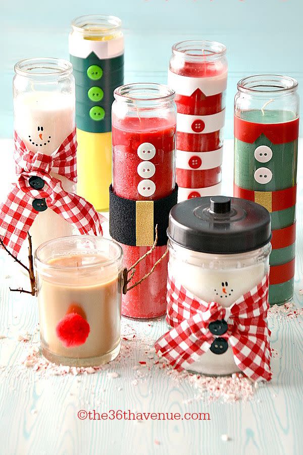 DIY Christmas Candles