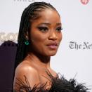 Keke Palmer's braids start as cornrows in the front, then cascade down her back to flow freely. A little bit of <a href="https://www.allure.com/gallery/best-edge-controls?mbid=synd_yahoo_rss" rel="nofollow noopener" target="_blank" data-ylk="slk:edge control;elm:context_link;itc:0;sec:content-canvas" class="link ">edge control</a> at the hairline and she was ready to hit the red carpet.