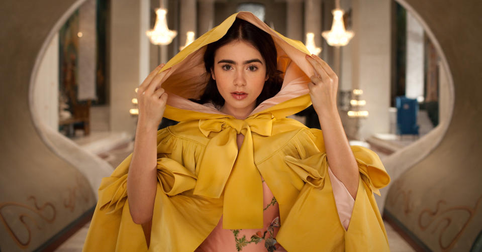 In this image released by Relativity Media, Lily Collins portrays Snow White in Relativity Media's "Mirror Mirror." (AP Photo/Relativity Media, Jan Thijs)