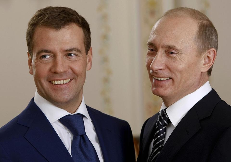 Prime minister Dmitry Medvedev described the ban as ‘hysteria’. (ALEXANDER ZEMLIANICHENKO/AFP via Getty Images)