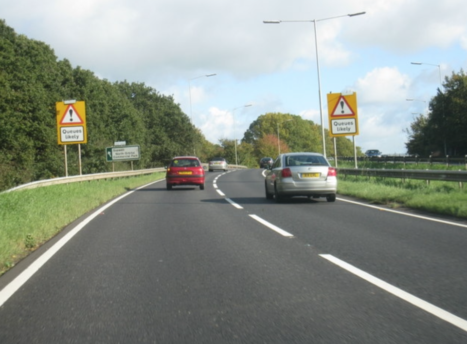 The diversion route will send motorists through Hoddesdon, Harlow and Nazeing, in Essex, via the A414. (Fernweh/Geography/Creative Commons)