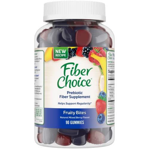 5) Fruity Bites Daily Prebiotic Fiber Supplement Gummies