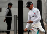 Formula One - Japanese Grand Prix - Suzuka Circuit, Suzuka, Japan - October 6, 2018. Mercedes' Lewis Hamilton during practice. REUTERS/Issei Kato