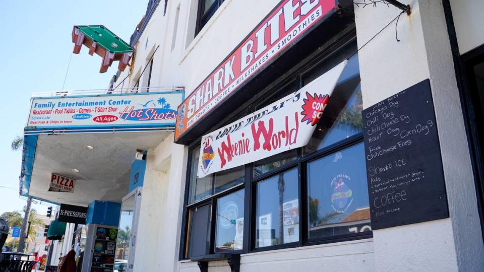 Louie Maglieri, owner of Louie the Lip’s Weenie World, plans to serve Chicago-style hot dogs and Italian food on Pomeroy Avenue in Pismo Beach. Pictured above on July 2, 2024. The restaurant replaces Shark Bites, a donut and coffee shop, at 246 Pomeroy Ave.