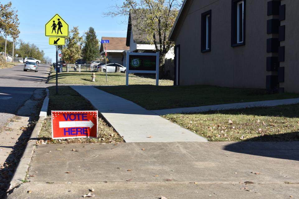 Voting precinct in Pottawatomie County.