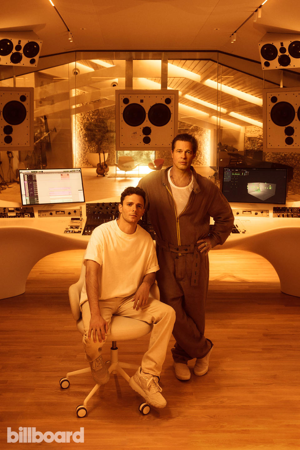 Brad Pitt, Damien Quintard, Miraval Studios