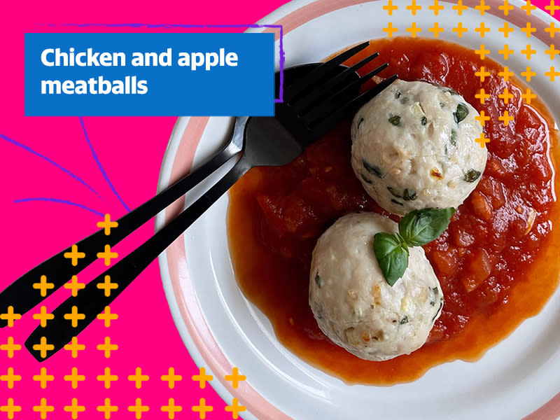 Chicken and apple meatballs